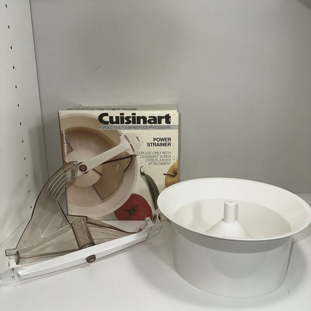 Cuisinart Power Strainer DLC-057 Attachment Super Citrus Juicer DLC-7 8 10 X Box